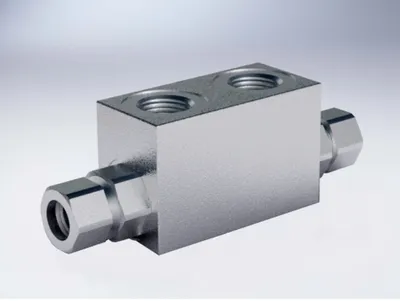 Válvula de retenção de controle hidráulico duplo (para montagem tubular de 12 mm DIN 2353) 
