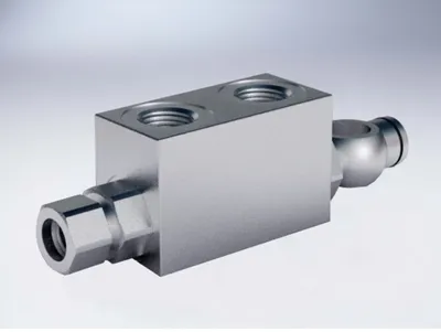 Válvula de retenção de controle hidráulico duplo (para montagem articulada ajustável de 12 mm D2353) 
